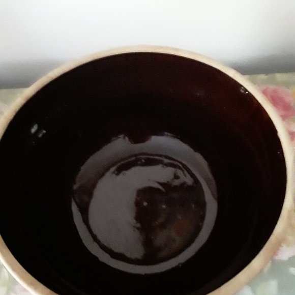 Vintage Brown Stoneware Large Bowl - Picture 4 of 6